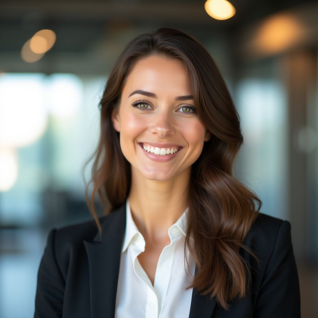 Retrato de Ana sonriendo